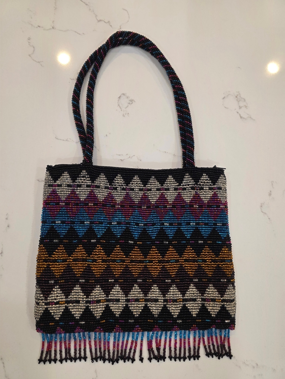Vintage Beaded Purse Multicolor